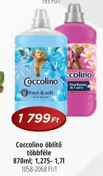 Real Coccolino öblítő többféle 870ml ajánlat