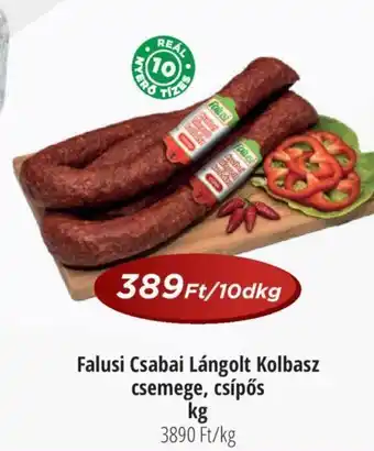 Falusi Csabai Lángolt Kolbasz csemege, csípős 10dkg