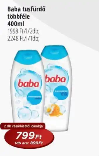 Real Baba tusfürdő többféle 400ml ajánlat