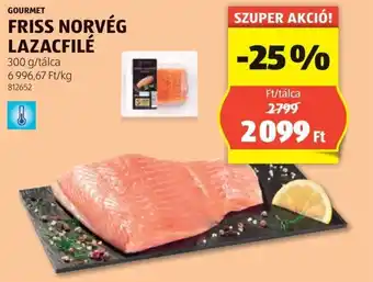 ALDI GOURMET FRISS NORVÉG LAZACFILÉ 300g ajánlat