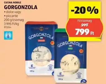 ALDI CUCINA NOBILE GORGONZOLA 200g ajánlat