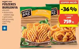 ALDI NATURE'S GOLD FŰSZERES BURGONYA 600g ajánlat