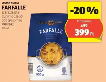 ALDI CUCINA NOBILE FARFALLE 500g ajánlat