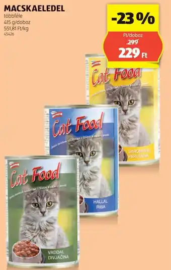 ALDI MACSKAELEDEL 415g ajánlat