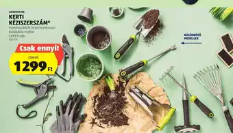 ALDI GARDENLINE KERTI KÉZISZERSZÁM ajánlat