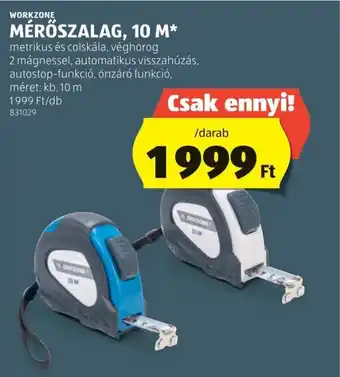 ALDI WORKZONE MÉRŐSZALAG, 10 M ajánlat