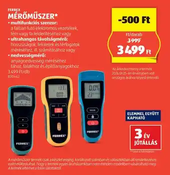 ALDI FERREX MÉRŐMŰSZER ajánlat