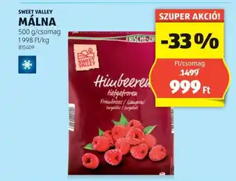 SWEET VALLEY MÁLNA 500g