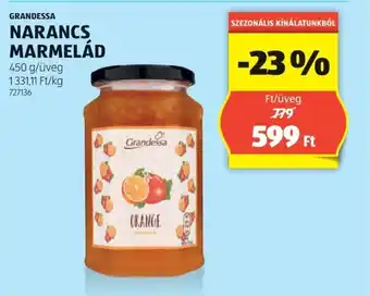 ALDI GRANDESSA NARANCS MARMELÁD 450g ajánlat