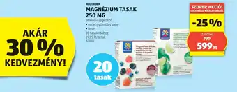 ALDI MULTINORM MAGNÉZIUM TASAK 250mg ajánlat