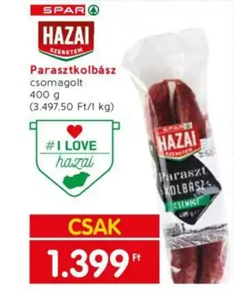 Spar Market SPAR Parasztkolbász 400g ajánlat