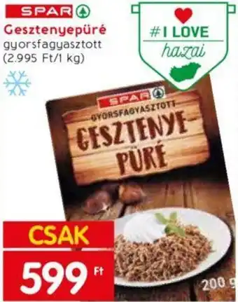 Spar Market SPAR Gesztenyepüré gyorsfagyasztott ajánlat