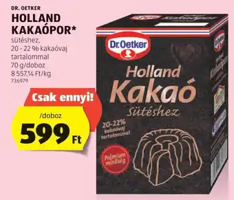 ALDI DR OETKER HOLLAND KAKAÓPOR 70g ajánlat