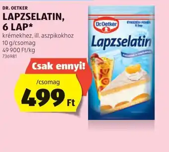 DR OETKER LAPZSELATIN 10g