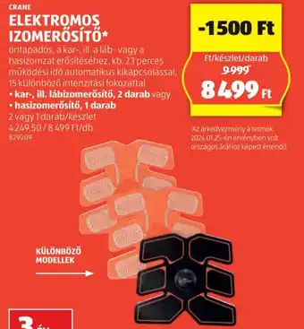 ALDI CRANE ELEKTROMOS IZOMERŐSÍTŐ ajánlat