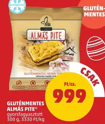 GLUTÉNMENTES ALMÁS PITE 300g