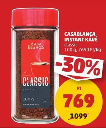 PENNY CASABLANCA INSTANT KÁVÉ 100g ajánlat