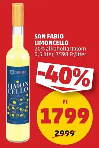 PENNY SAN FABIO LIMONCELLO 20% 0,5l ajánlat