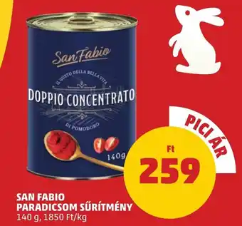 PENNY SAN FABIO PARADICSOM SŰRÍTMÉNY 140g ajánlat