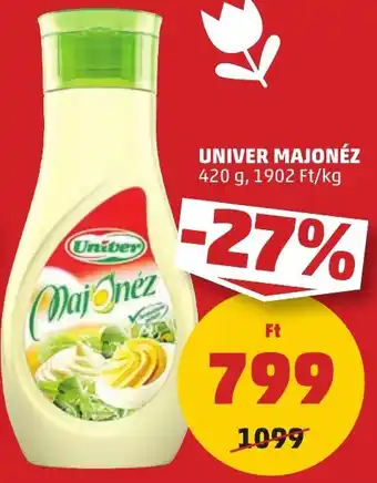 PENNY UNIVER MAJONÉZ 420g ajánlat