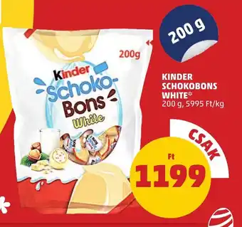 PENNY KINDER SCHOKOBONS WHITE 200g ajánlat
