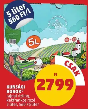 PENNY KUNSÁGI BOROK 5l ajánlat