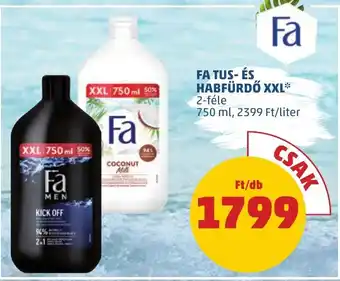 PENNY FA TUS ÉS HABFÜRDŐ XXL 750ml ajánlat