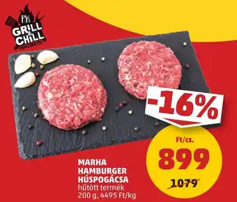 PENNY MARHA HAMBURGER HÚSPOGÁCSA 200g ajánlat