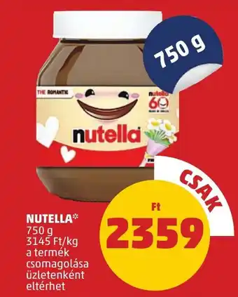 PENNY NUTELLA 750g ajánlat