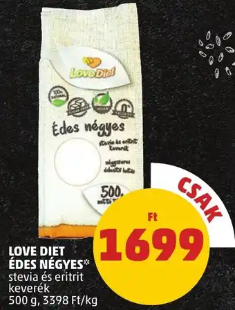 LOVE DIET ÉDES NÉGYES 500g