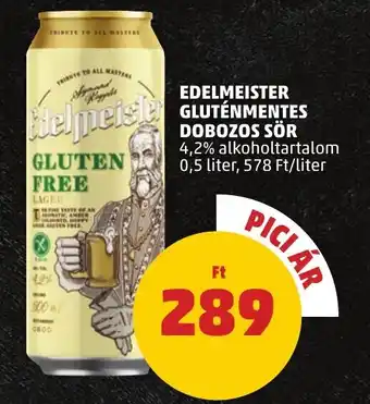 PENNY EDELMEISTER GLUTÉNMENTES DOBOZOS SÖR 4,2% 0,5l ajánlat