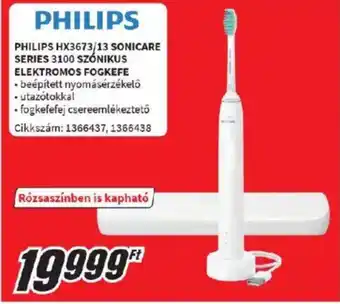 PHILIPS HX3673/13 SONICARE SERIES 3100 SZÓNIKUS ELEKTROMOS FOGKEFE