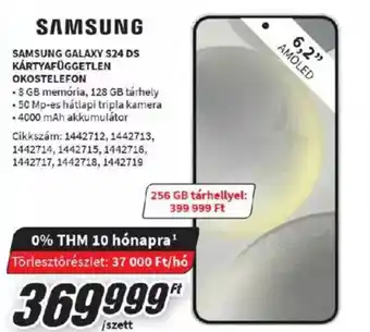 Media Markt SAMSUNG GALAXY S24 DS KÁRTYAFÜGGETLEN OKOSTELEFON ajánlat