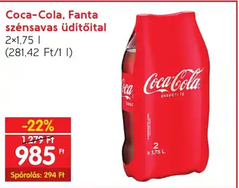 Coca-Cola, Fanta szénsavas üdítőital 2×1,75l