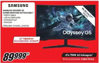 Media Markt SAMSUNG ODYSSEY G5 GAMER MONITOR ajánlat