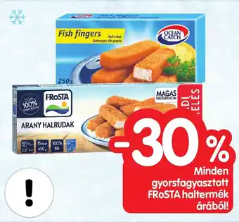 Spar Minden gyorsfagyasztott FROSTA haltermék árából ajánlat