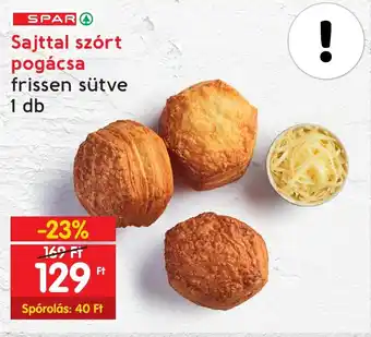 Spar SPAR Sajttal szórt pogácsa ajánlat