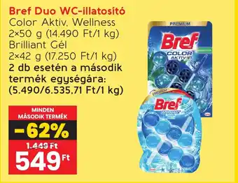 Spar Bref Duo WC-illatosító 2x50g ajánlat