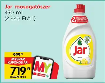Spar Jar mosogatószer 450 ml ajánlat