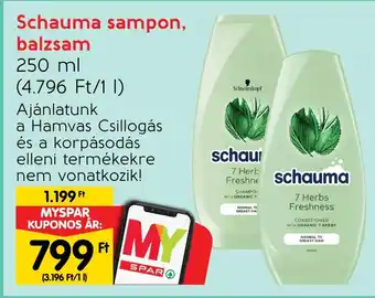 Spar Schauma sampon balzsam 250 ml ajánlat