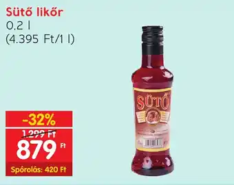 Spar Sütő likőr 0,2l ajánlat