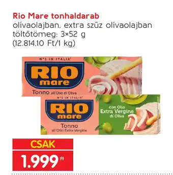 Spar Rio Mare tonhaldarab 3x52g ajánlat