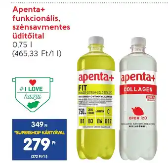 Spar Apenta+ funkcionális szénsavmentes üdítőital 0,75l ajánlat