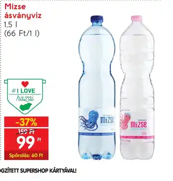 Spar Mizse ásványvíz 1,5l ajánlat