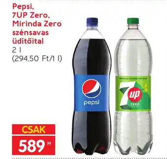 Spar Pepsi 7UP Zero Mirinda Zero szénsavas üdítőital 2l ajánlat