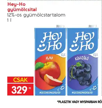 Spar Hey-Ho gyümölcsital 1l ajánlat