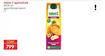 Spar Hohes C gyümölcslé 1l ajánlat