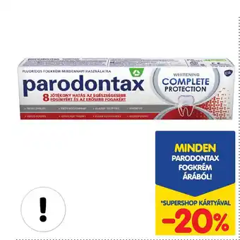 Spar MINDEN PARODONTAX FOGKRÉM ÁRÁBÓL ajánlat
