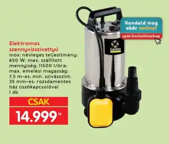 Elektromos szennyvízszivattyú