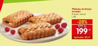 Spar Málnás krémes leveles ajánlat